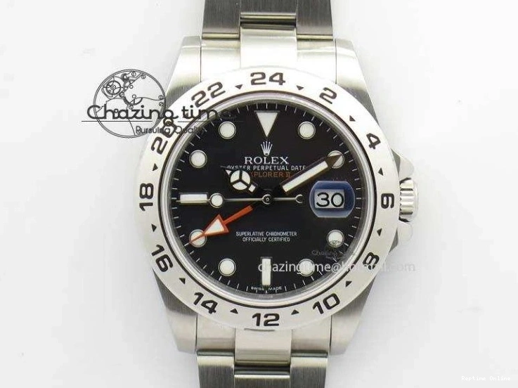 0206 Explorer II 42mm 216570 Bp-Maker Best Edition Black Dial On SS Bracelet A OnTrend 3778